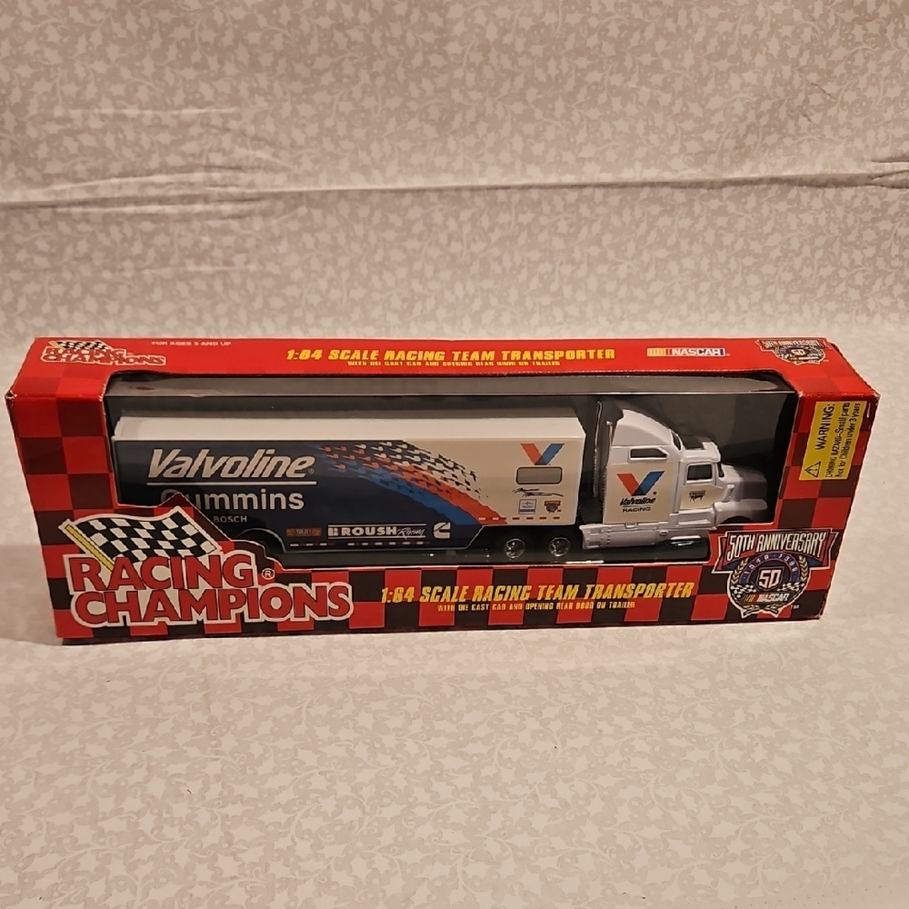 1998 Racing Champions 50th Anniversary 1:64 Valvoline Team Transporter